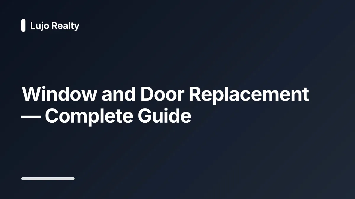 window door replacement